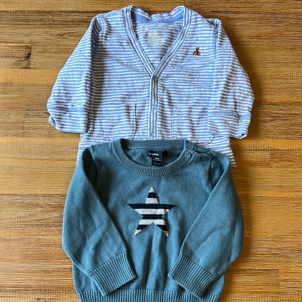 Set of 2 Baby Gap Sweaters 6-12M - Picture 1 of 4